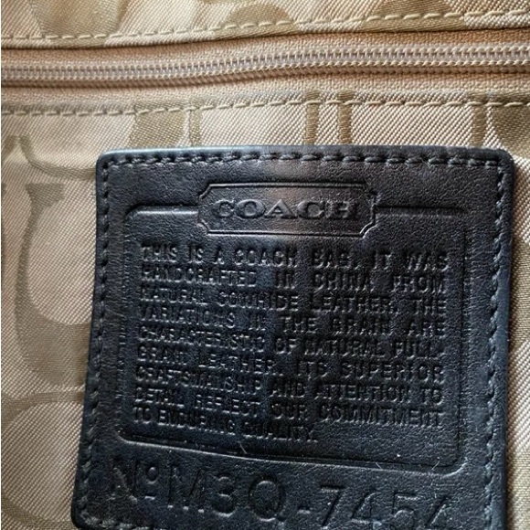 COACH CROSSBODY LEATHER BAG Black - Picture 5 of 8